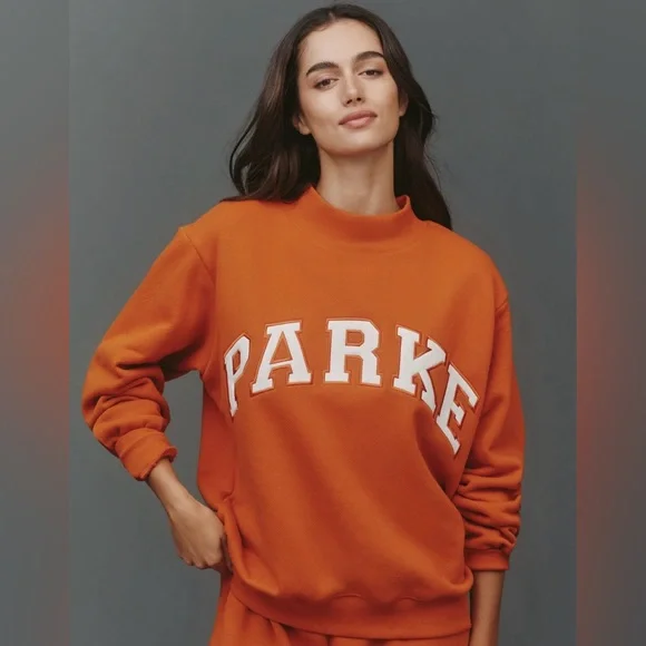 PARKE back to school varsity mockneck amber XXL NWT - Picture 2 of 4